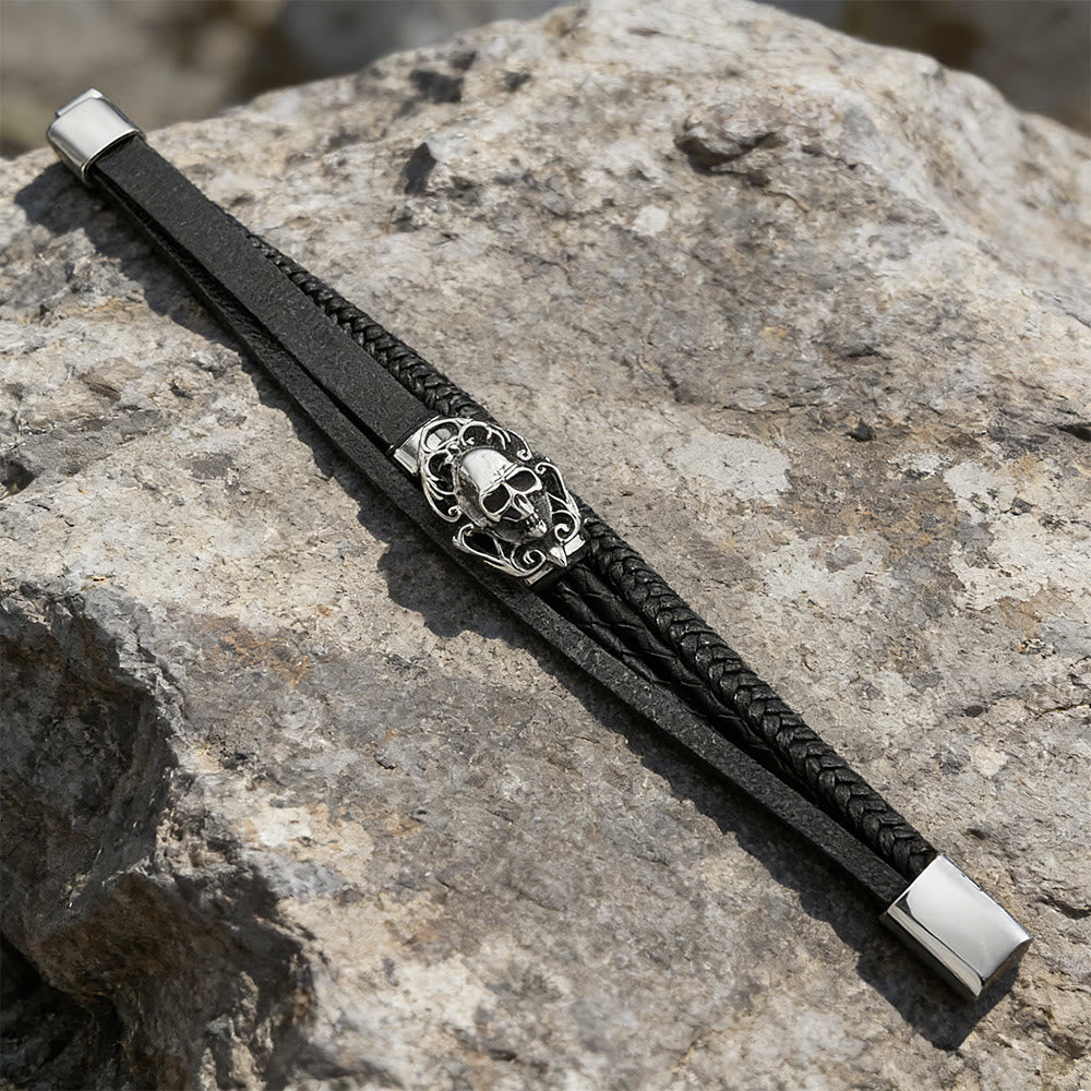 WorldNorse Valhalla Skull Braided Bracelet - image 8