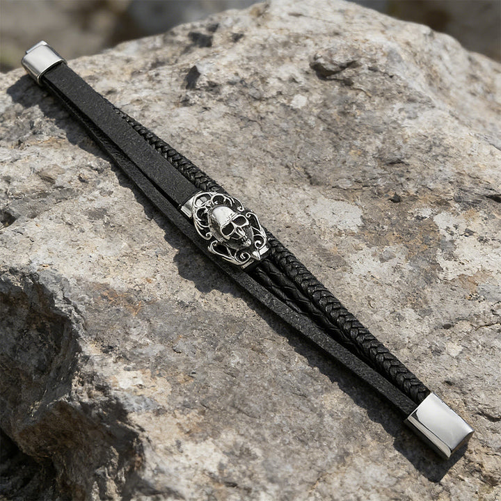 WorldNorse Valhalla Skull Braided Bracelet - image 8