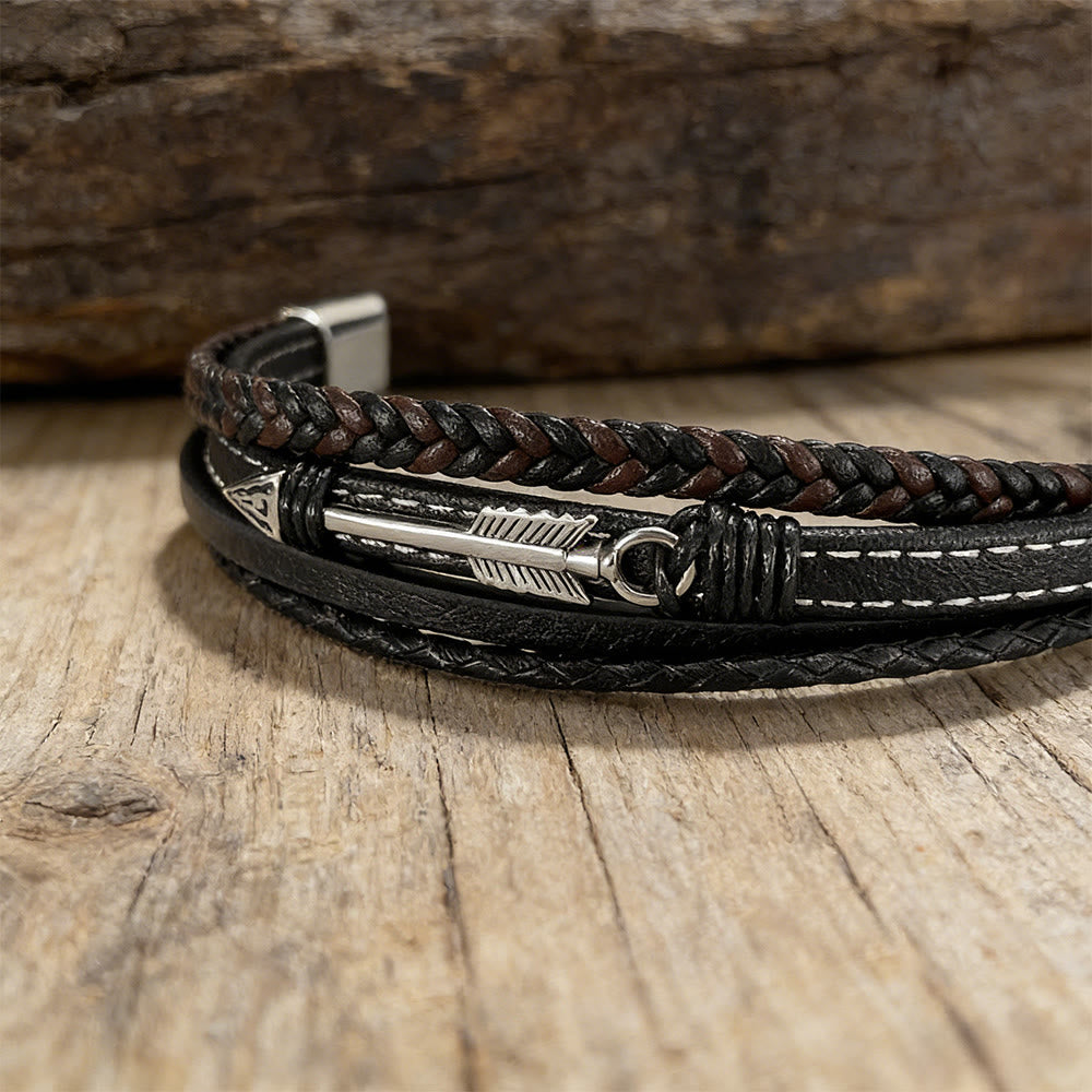 WorldNorse Polished Arrowhead Leather Bracelet - image 6