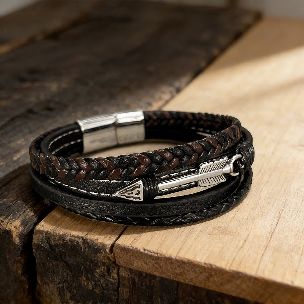 WorldNorse Polished Arrowhead Leather Bracelet - image 5