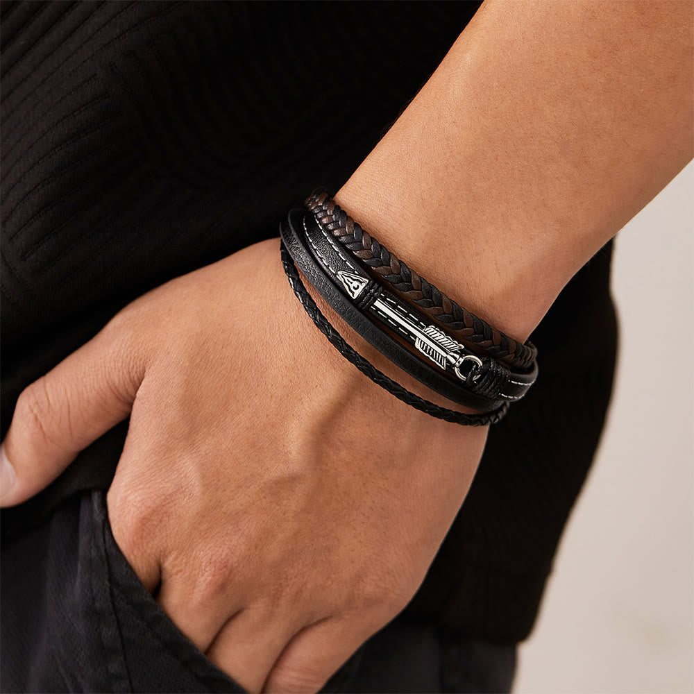 WorldNorse Polished Arrowhead Leather Bracelet - image 9