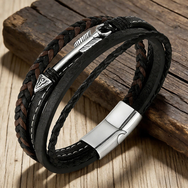 WorldNorse Polished Arrowhead Leather Bracelet - image 2