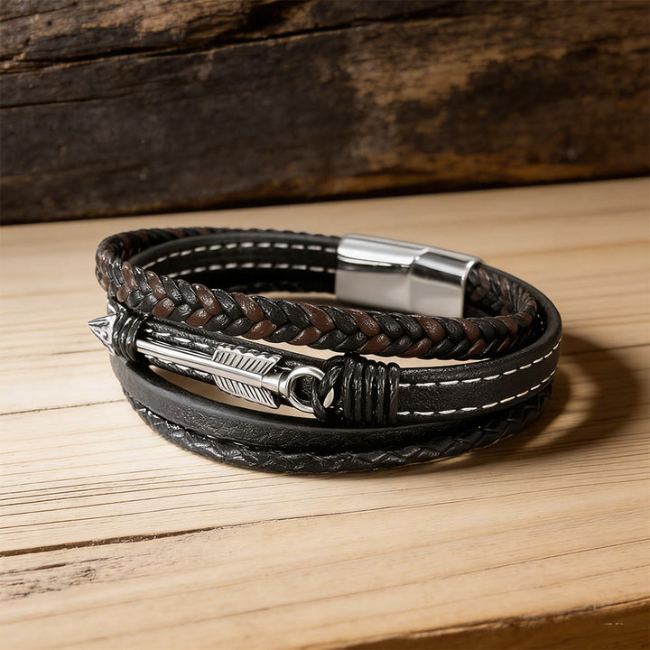 WorldNorse Polished Arrowhead Leather Bracelet - image 4