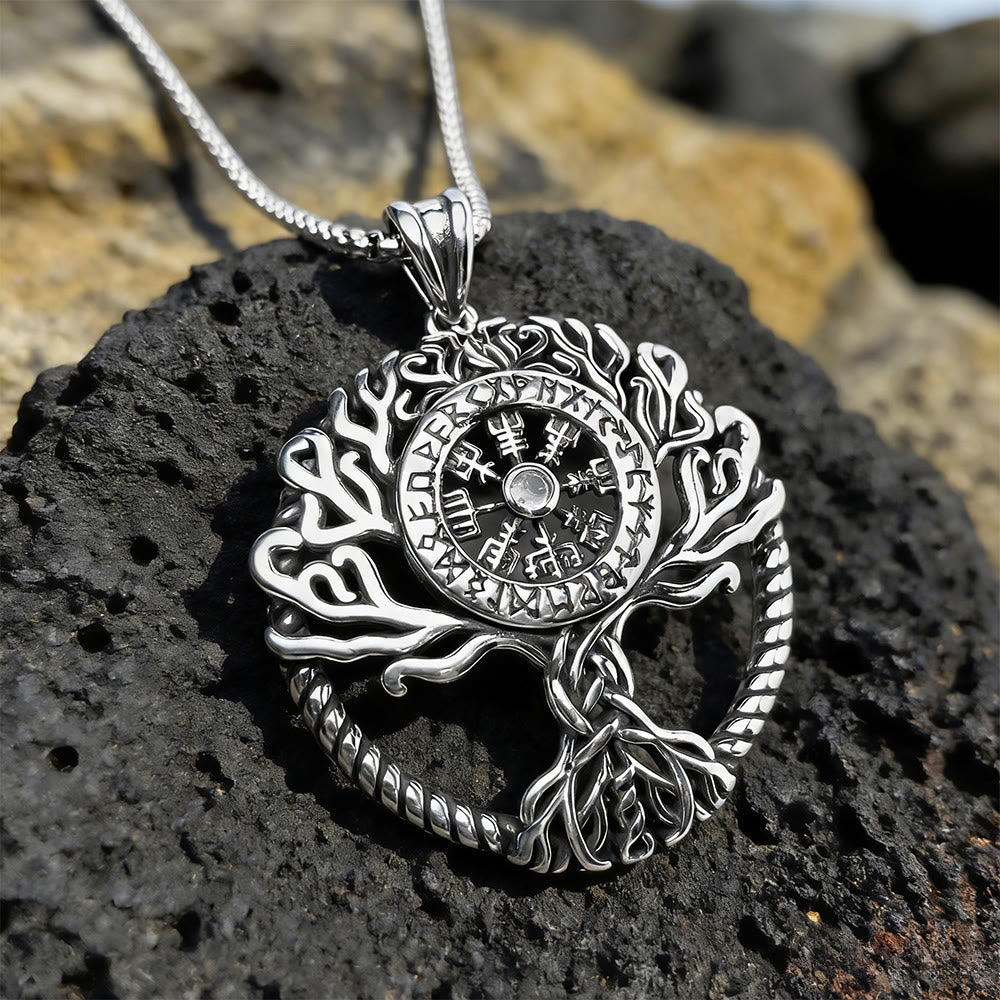 WorldNorse Vegvisir Rune Yggdrasil Necklace - Yggdrasil - image 0