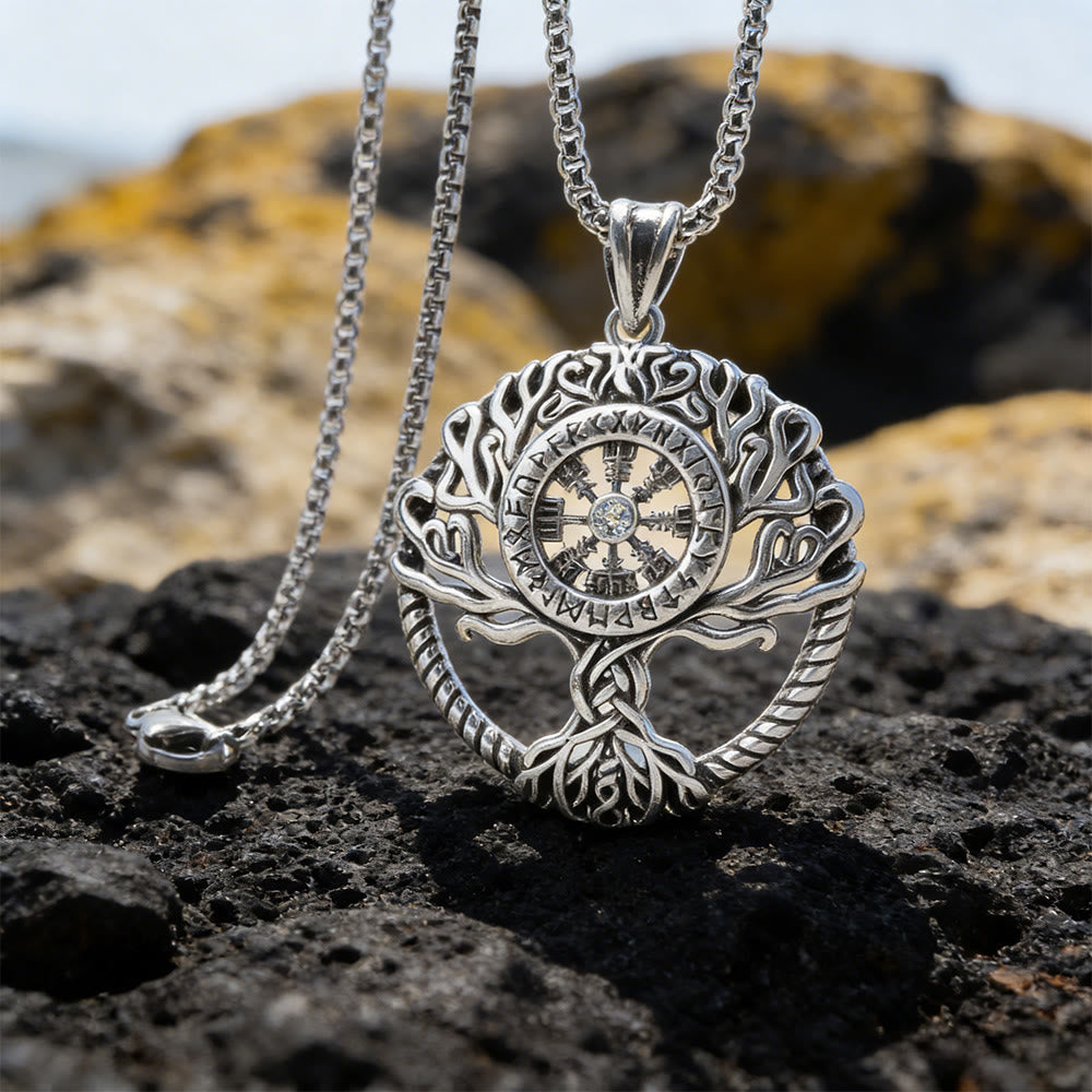 WorldNorse Vegvisir Rune Yggdrasil Necklace - image 2