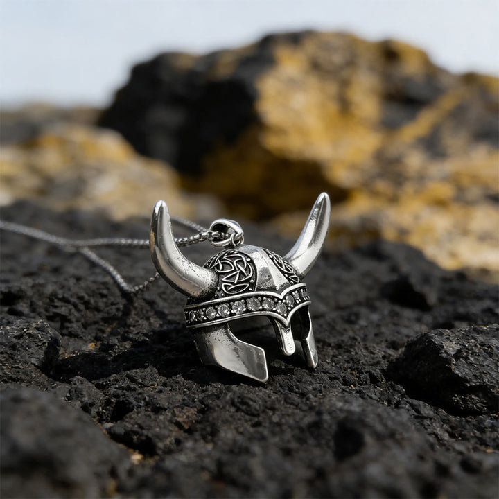 WorldNorse Ancient Celtic Knot Viking Helmet Necklace - image 4