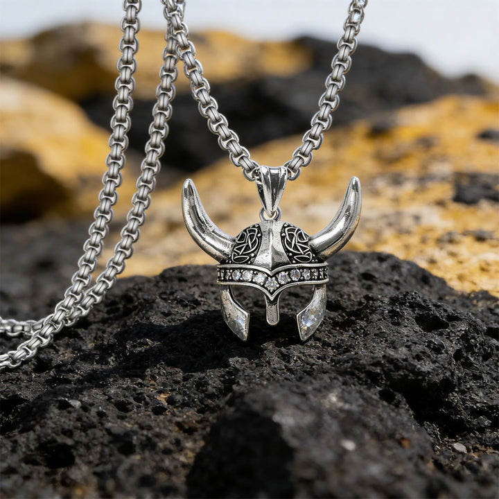 WorldNorse Ancient Celtic Knot Viking Helmet Necklace - image 2