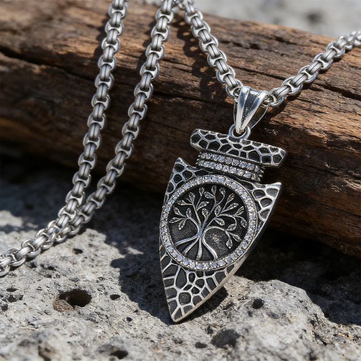 WorldNorse Forged Scale Yggdrasil Shield Necklace - image 4