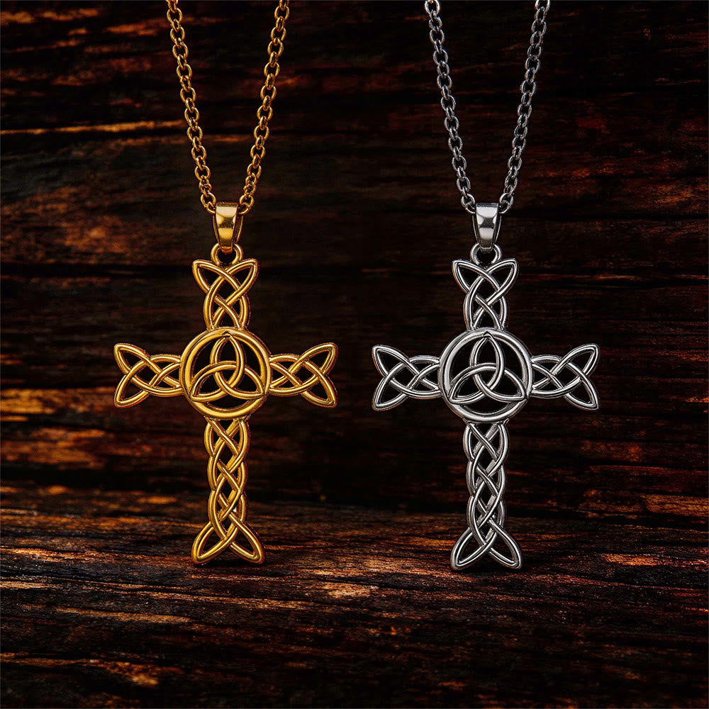FREE Today: Stainless Steel Celtic Knot Cross Necklace - image 0