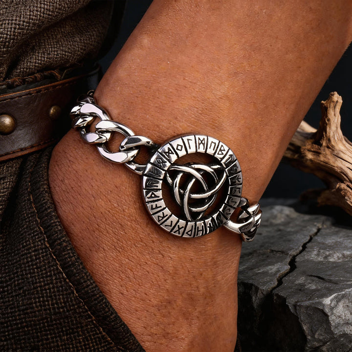 WorldNorse Viking Celtic Knot Stainless Steel Bracelet  - A - image 0