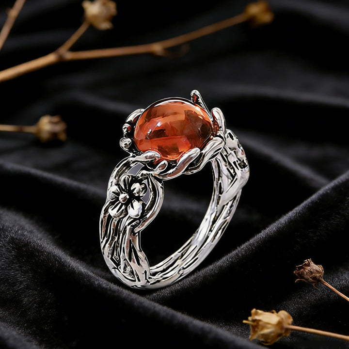 FREE Today: Twig Tree Branch Floral Amber Ring - image 3