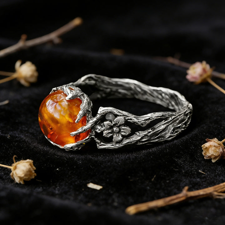 FREE Today: Twig Tree Branch Floral Amber Ring - image 2