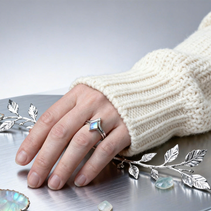 FREE Today: Luminous Prism Moonstone Ring - image 1