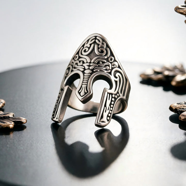 FREE Today: Warrior Guardian Helm of Valor Ring - Adjustable - image 0