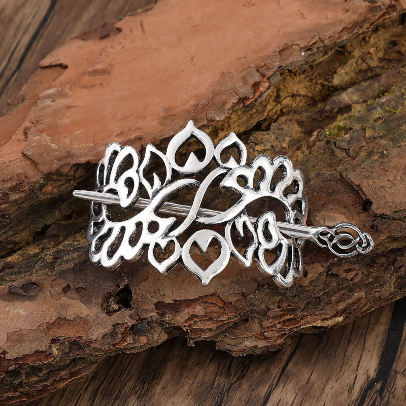 WorldNorse Heartleaf Celtic Knot Hairpin - Flower - image 0
