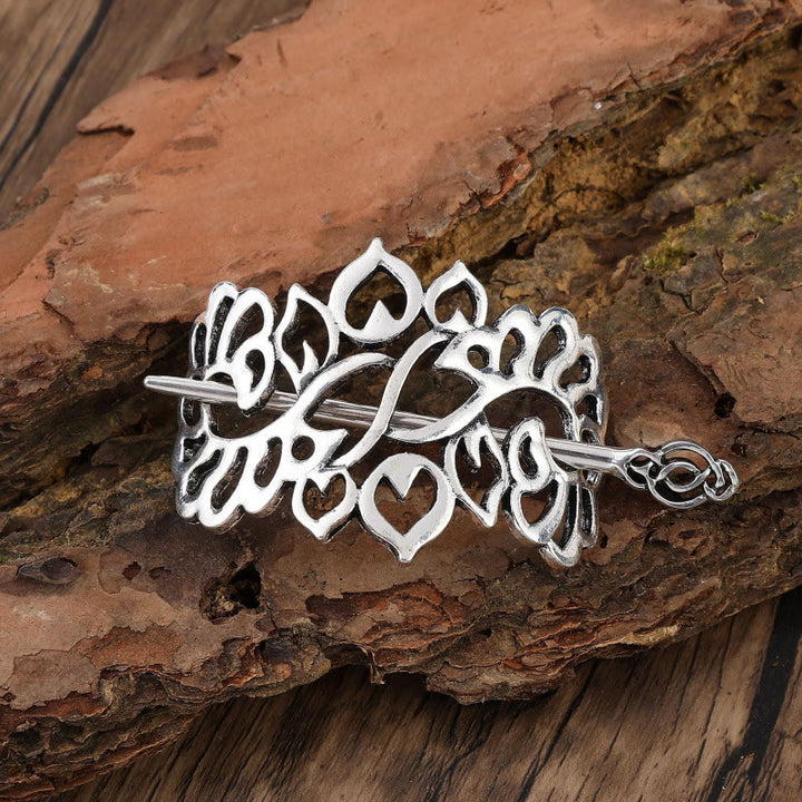 WorldNorse Heartleaf Celtic Knot Hairpin - Flower - image 0