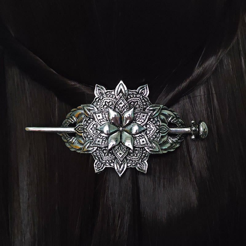 WorldNorse Sacred Knot Floral Hairpin - image 3