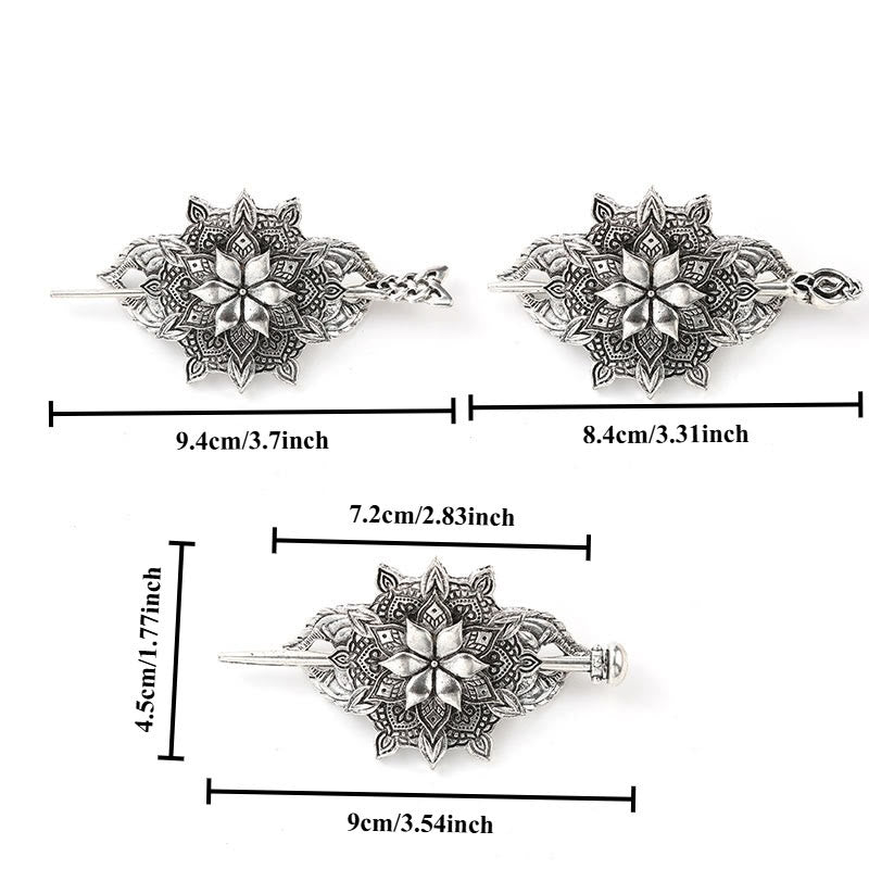 WorldNorse Sacred Knot Floral Hairpin - image 6