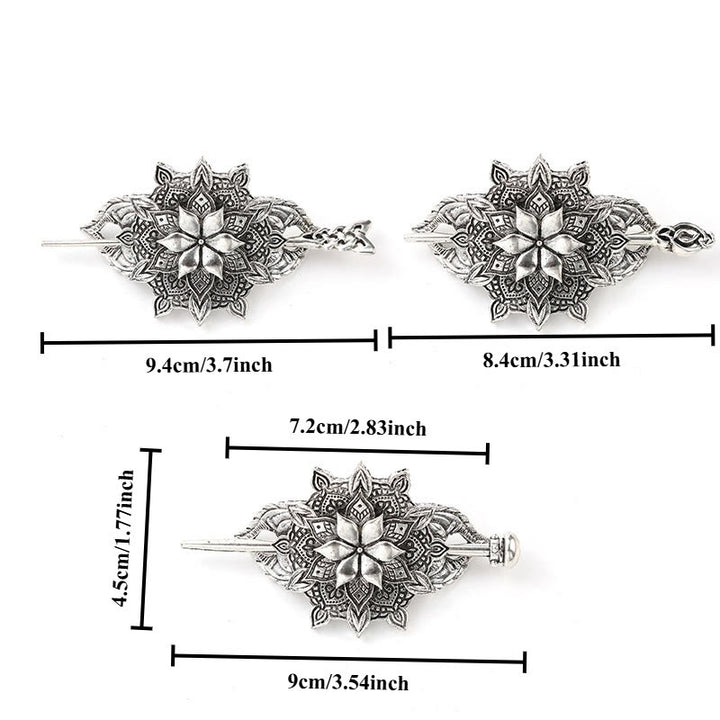 WorldNorse Sacred Knot Floral Hairpin - image 6