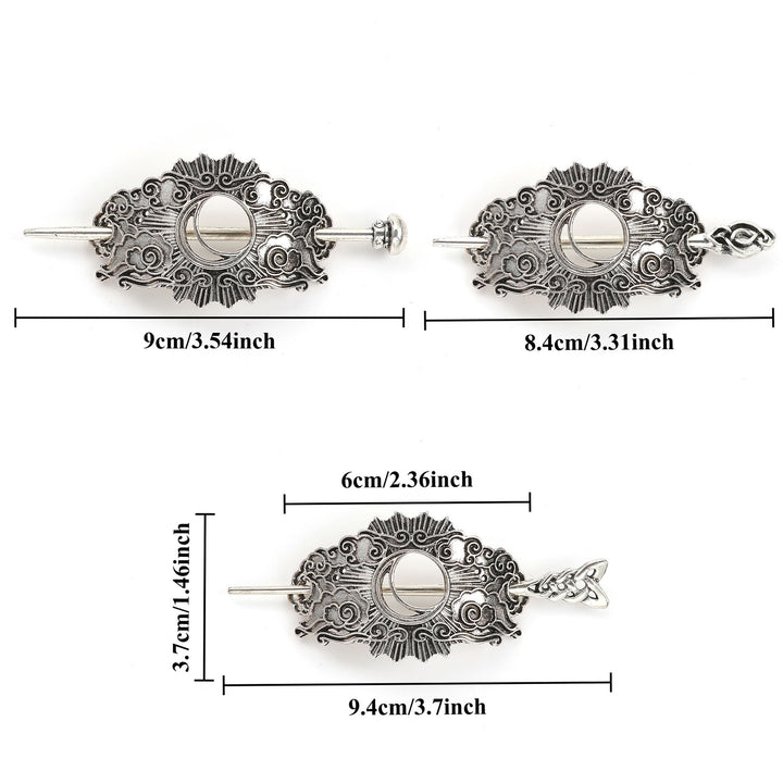 WorldNorse Viking Cloud Crescent Knot Hairpin - image 3