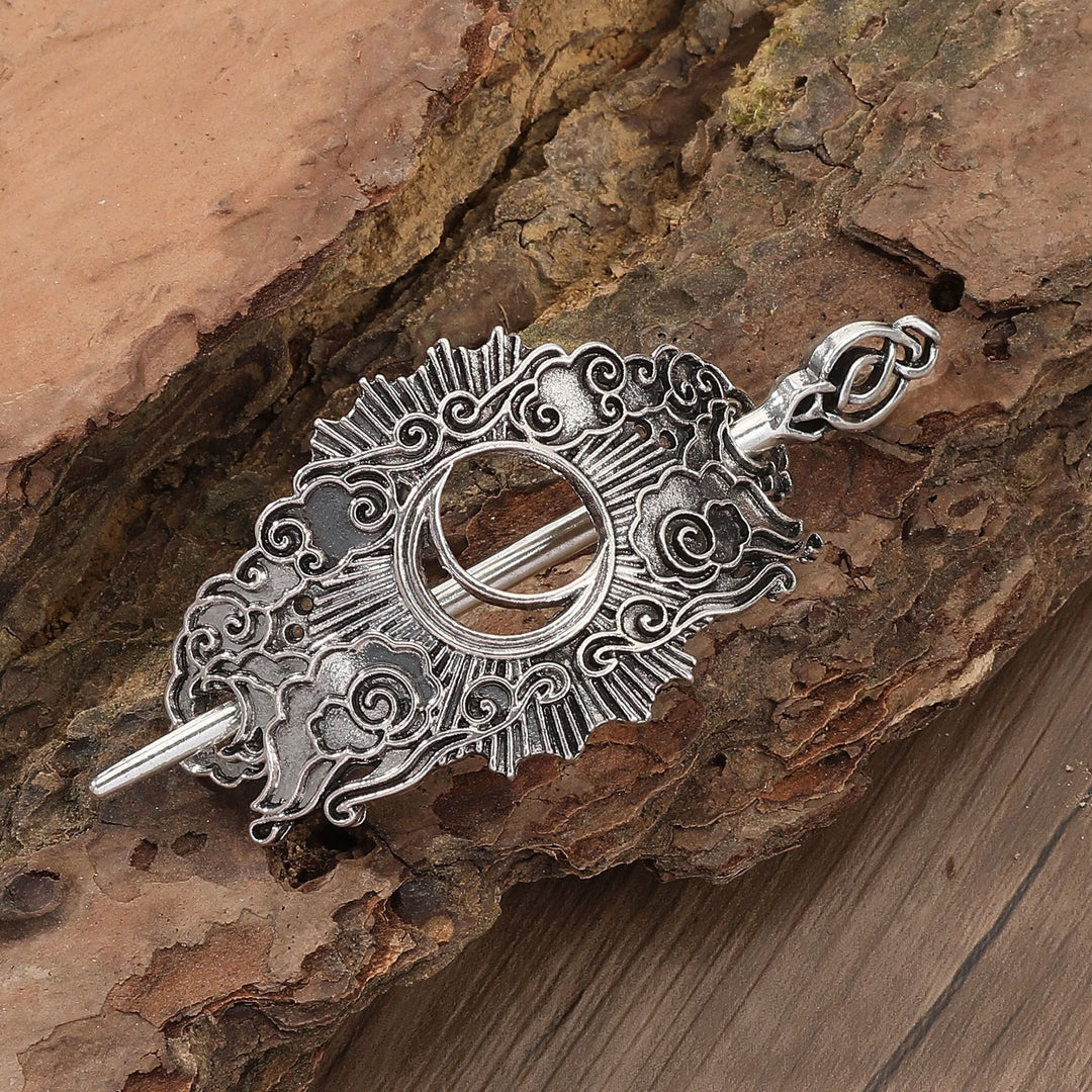 WorldNorse Viking Cloud Crescent Knot Hairpin - Flower - image 2