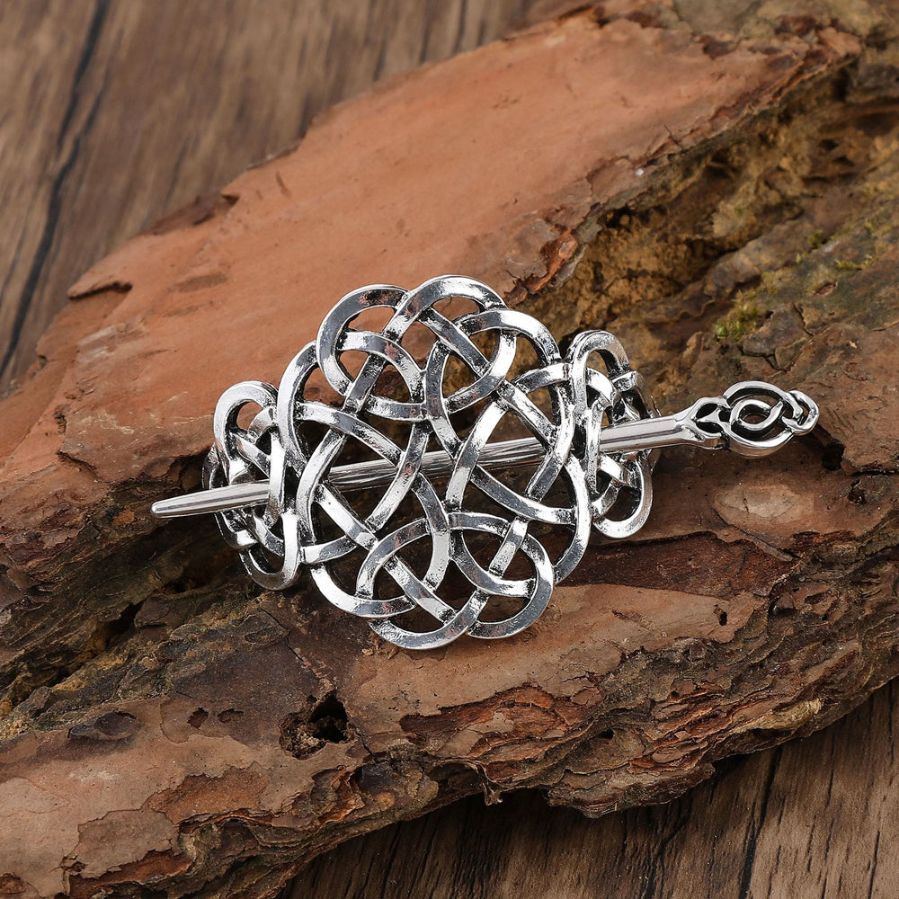 WorldNorse Eternal Bloom Celtic Knot Hairpin - Flower - image 1