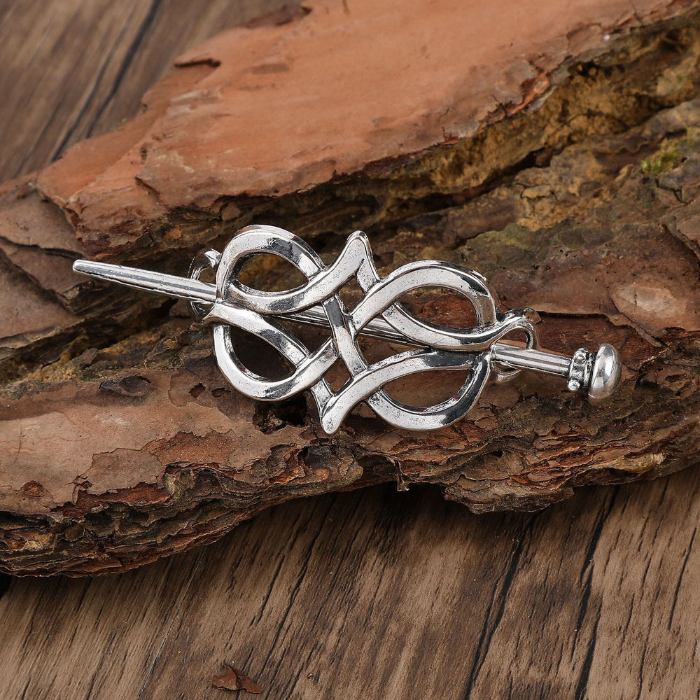 WorldNorse Infinity Interlace Knot Hairpin - Round - image 1