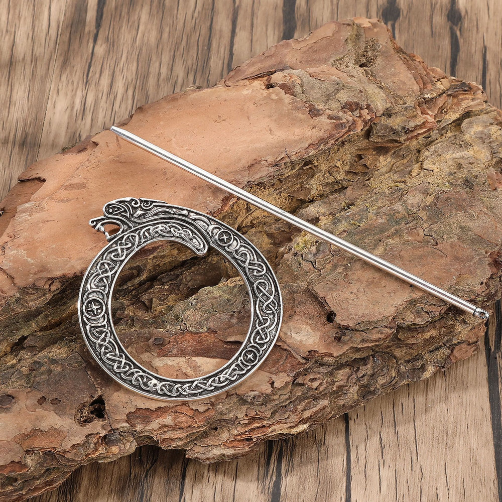 WorldNorse Norse Dragon Celtic Weave Hairpin - image 1