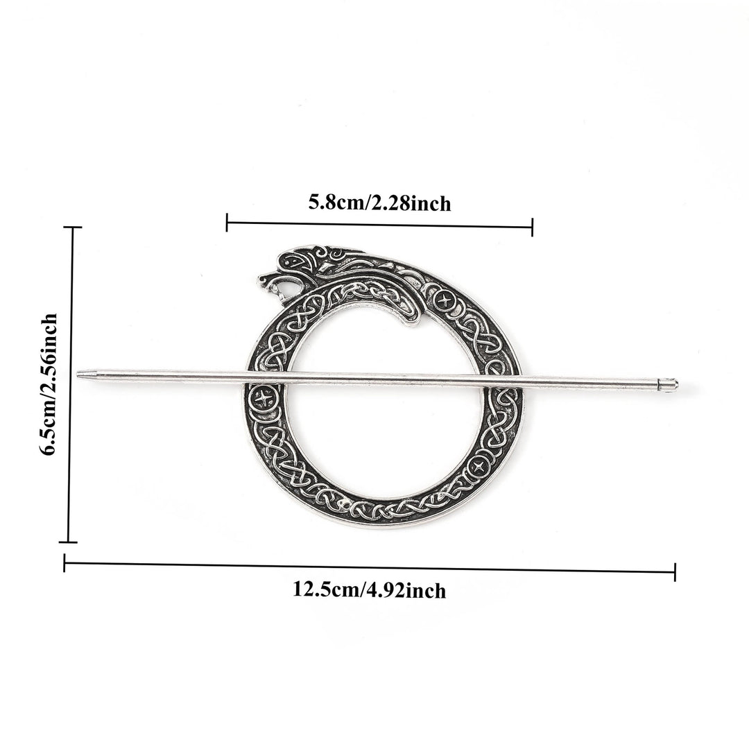 WorldNorse Norse Dragon Celtic Weave Hairpin - image 3