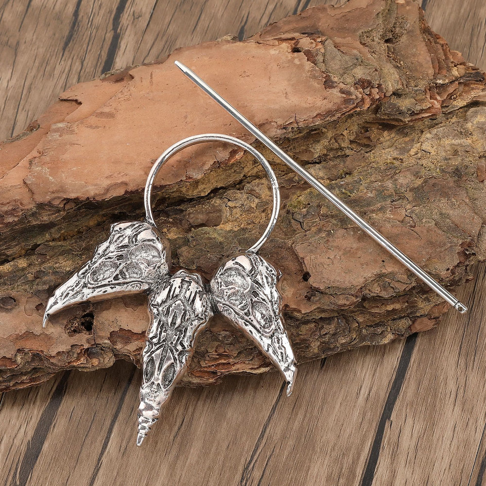 WorldNorse Three Raven Skulls Hairpin - image 1