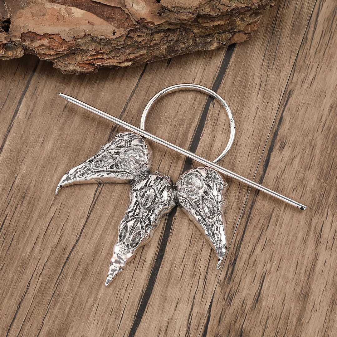 WorldNorse Three Raven Skulls Hairpin - image 2
