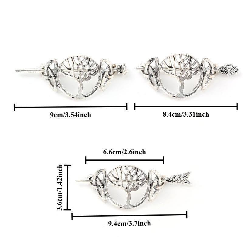 WorldNorse Tree of Life Triquetra Hairpin - image 3