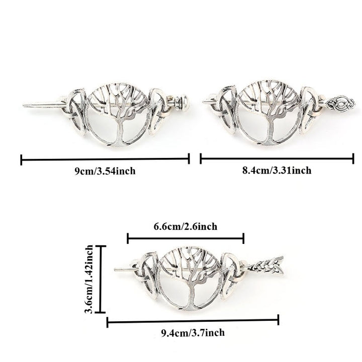 WorldNorse Tree of Life Triquetra Hairpin - image 3