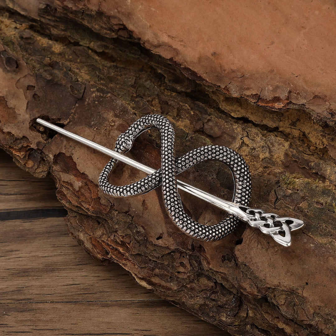 WorldNorse Nordic Serpent Infinity Hairpin - Knot - image 2