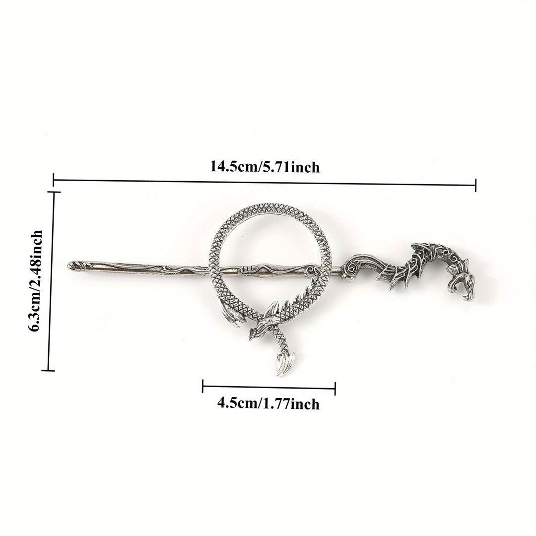 WorldNorse Viking Ancient Dragon Knot Hairpin - image 3