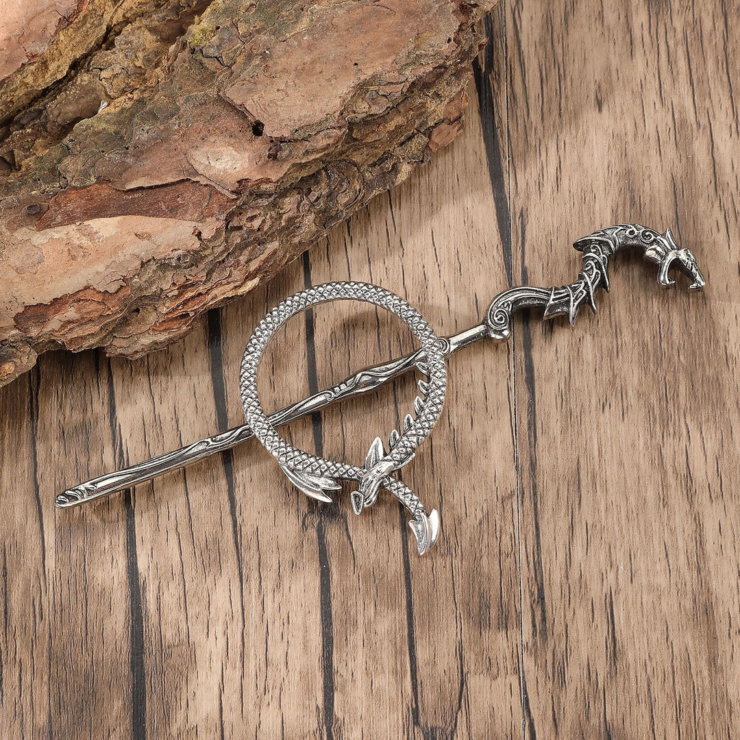 WorldNorse Viking Ancient Dragon Knot Hairpin - image 2