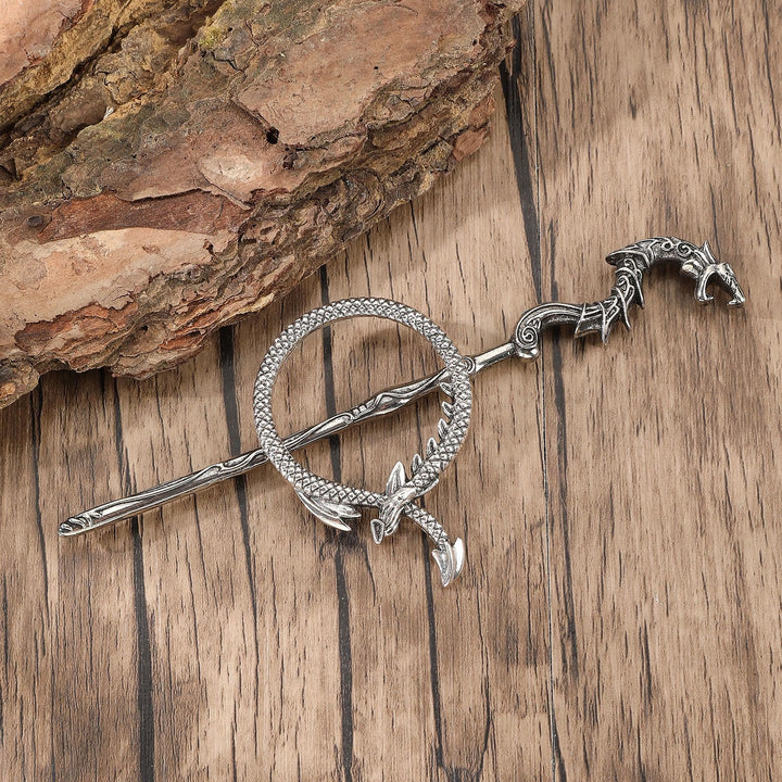 WorldNorse Viking Ancient Dragon Knot Hairpin - image 2