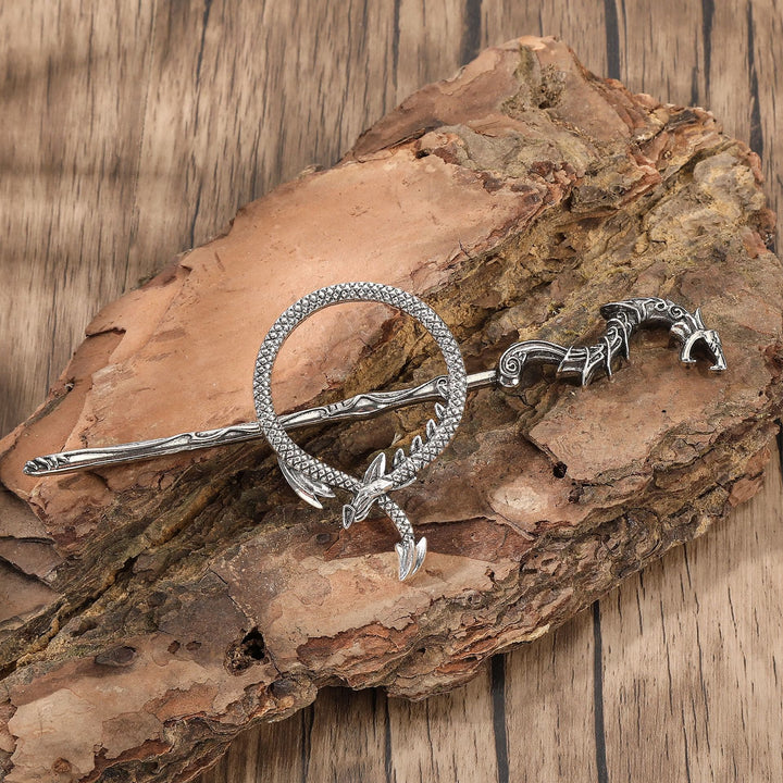 WorldNorse Viking Ancient Dragon Knot Hairpin - Norse Dragon - image 0