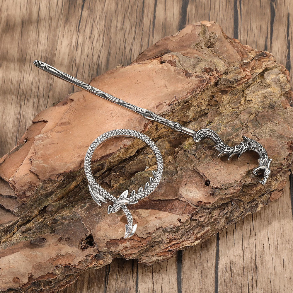WorldNorse Viking Ancient Dragon Knot Hairpin - image 1