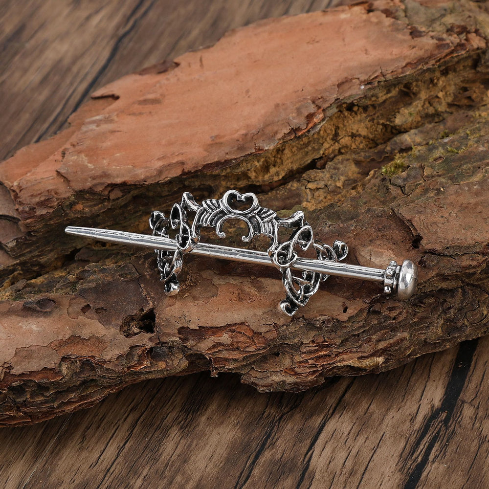 WorldNorse Norse Royal Celtic Knot Hairpin - Round - image 1