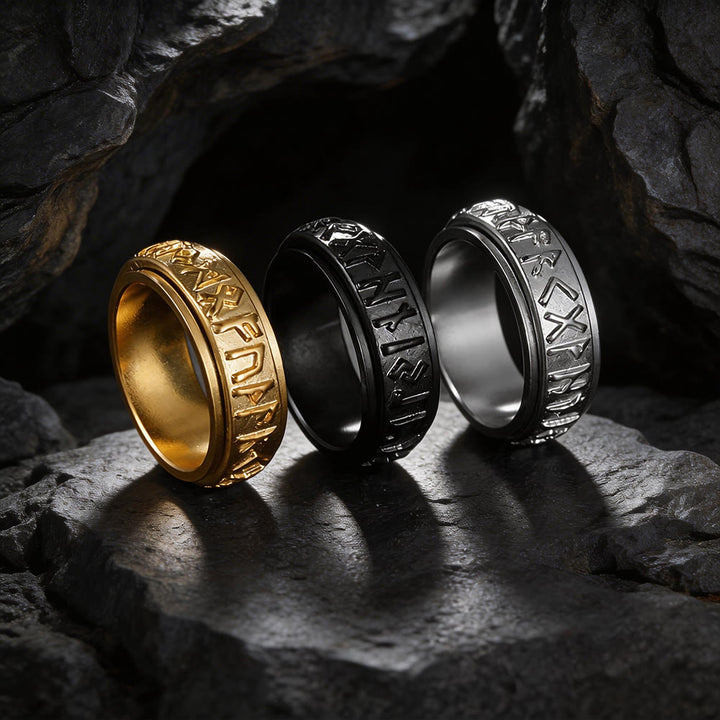 WorldNorse Classic Norse Rune Spinnner Ring - image 10