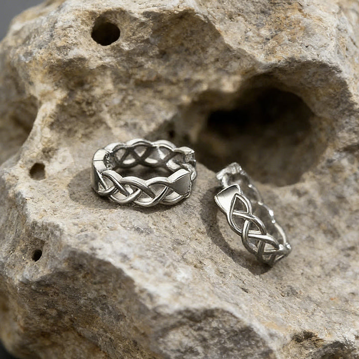 WorldNorse Celtic Knot Braided Hoop Earrings - image 5
