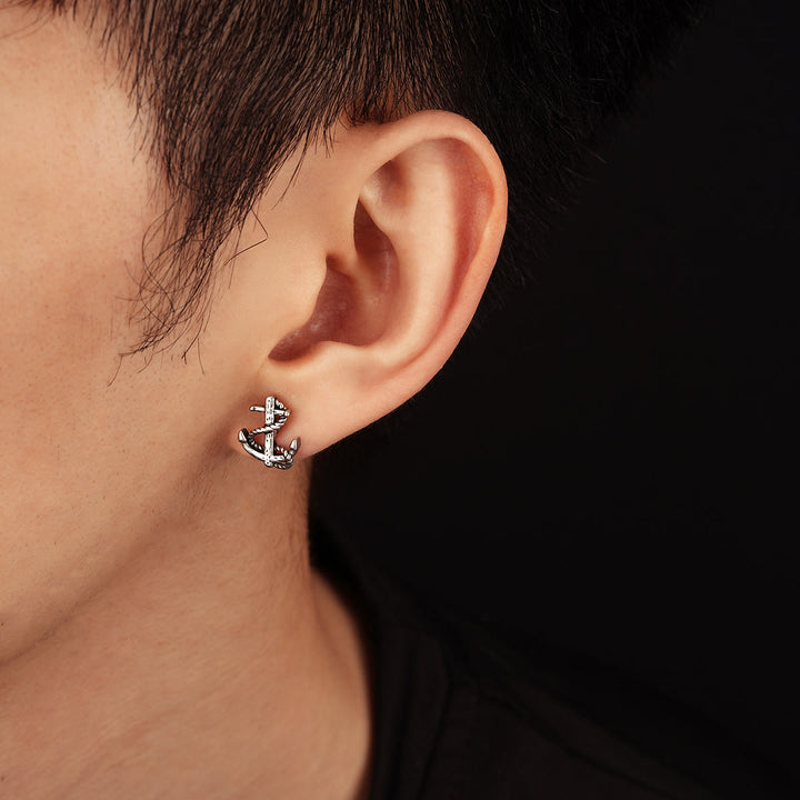 WorldNorse Viking Anchor Rope Wrapped Rustic Earrings - image 6