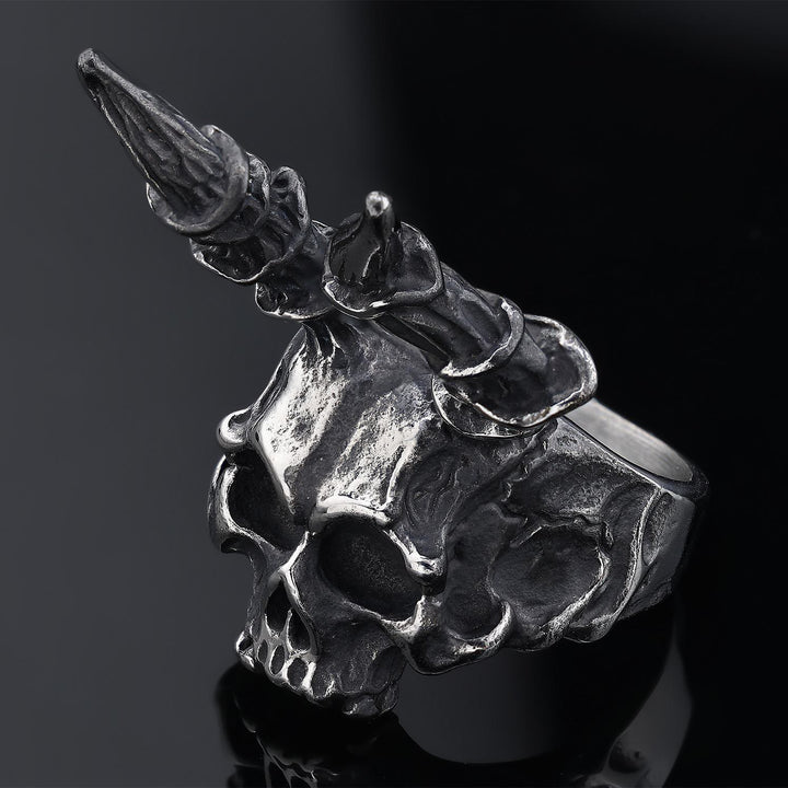 WorldNorse Occult Skull Candle Ring - image 2