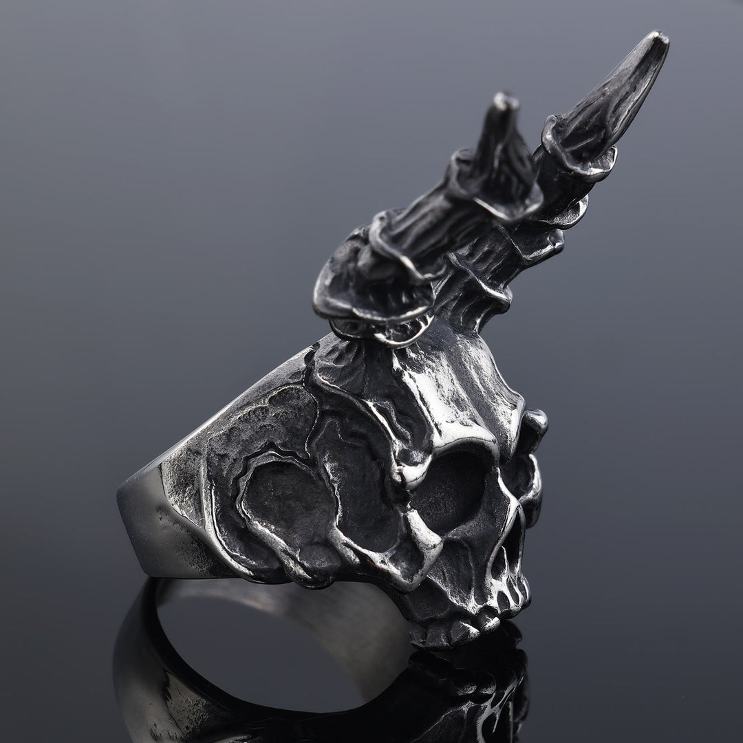 WorldNorse Occult Skull Candle Ring - image 3