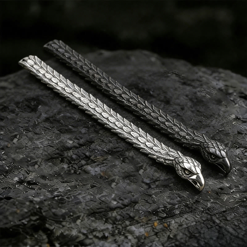 WorldNorse Twin Raven Feather Bracelet - image 4