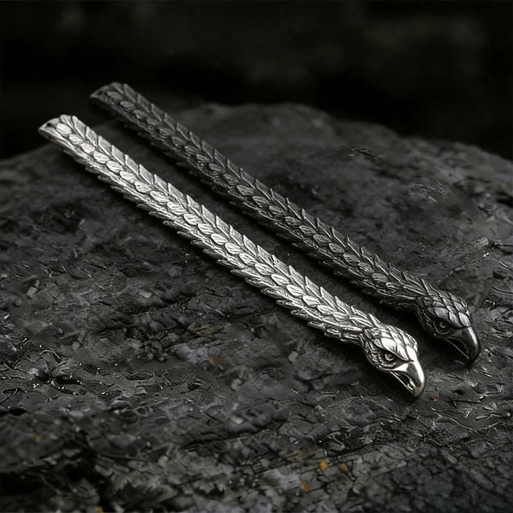 WorldNorse Twin Raven Feather Bracelet - image 4