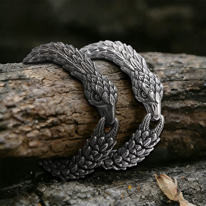 WorldNorse Twin Raven Feather Bracelet - image 0