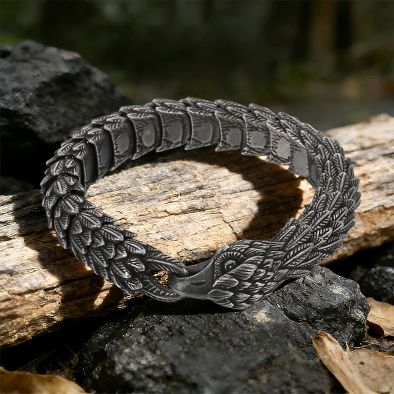 WorldNorse Twin Raven Feather Bracelet - image 3