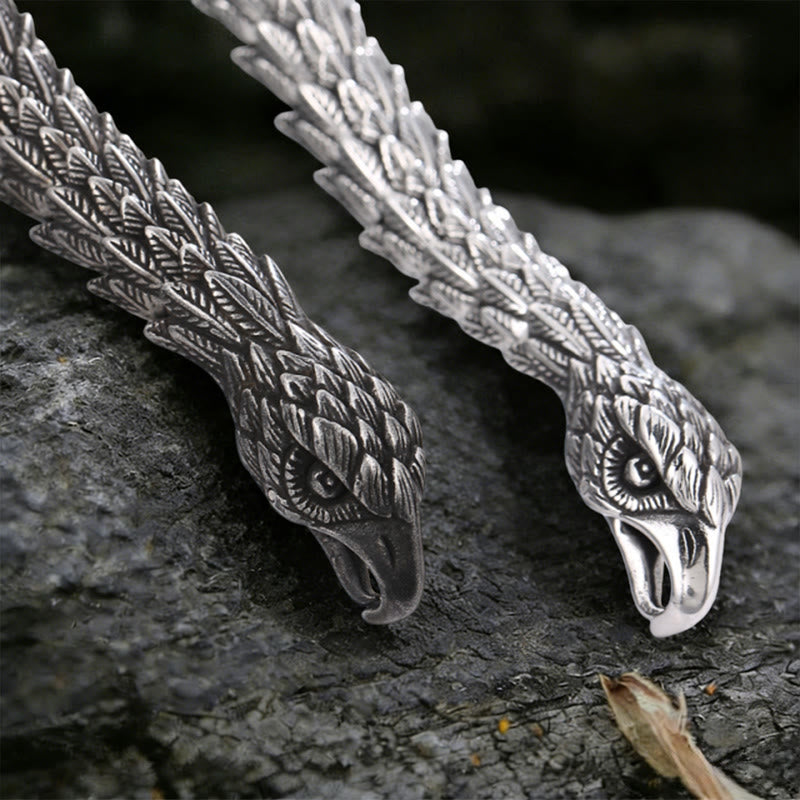 WorldNorse Twin Raven Feather Bracelet - image 5